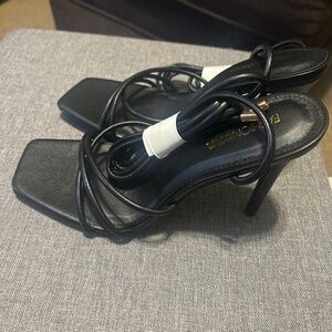 black heels, size 10